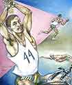 François Lateigne - Gold Medal Triathlon Gay Games
